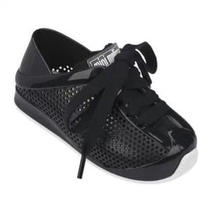 MINI MELISSA Love System Black Sneakers, 7
